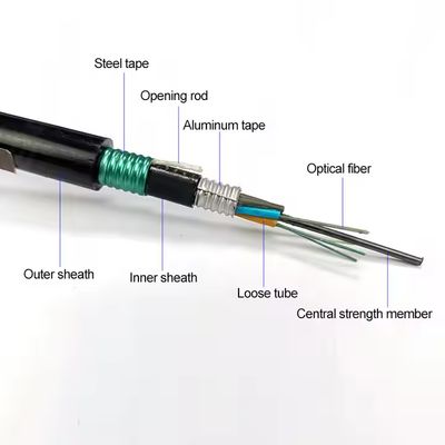 Fabriek voorraad Outdoor Double Armored GYTS53-96 Cores Glasvezel Kabel Dubbele Jacket G652D Dezelfde dag verzonden