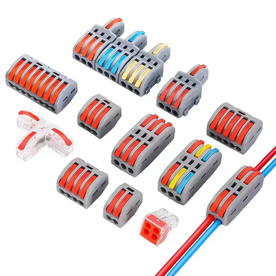 LED-verlichtingsdraadverbinding Quick 1-in-2-out Terminal Block 2-in-4-out Draadsplitter 3-in-6-out Terminal Box voor buiten