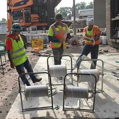 Opvouwbaar glasvezelkabel patch cord drop rack kabel leggereedschap kabel spoel draad leidingsrack voor het toezicht op de bouw