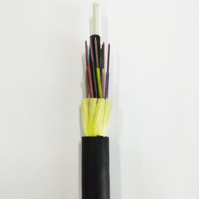 Single Jacket ADSS Optical Aerial Fiber Cable Single Mode Aramid Garne Sterkte