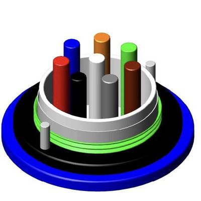 MGTSV 24 Core Outdoor Fiber Optic Cable Single Mode Gepantserde Miner Duct Cable