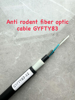 GYFTY83 Anti-Knaagdier Gepantserde FRP Sterkte Lid 12 24 48 Kern Glasvezelkabel