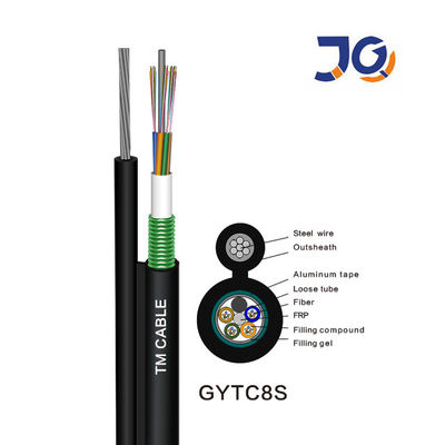 Jiqian overhead outdoor 48 kern fig 8 glasvezel kabel Zelfondersteunende gepantserde figuur 8 glasvezel kabel GYTC8S