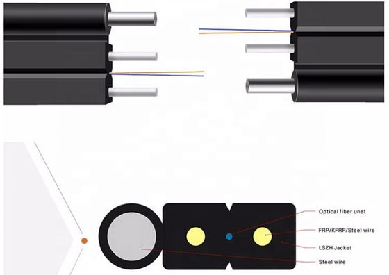20kgs/Km G657A1 FRP FTTH Optische Vezelkabel