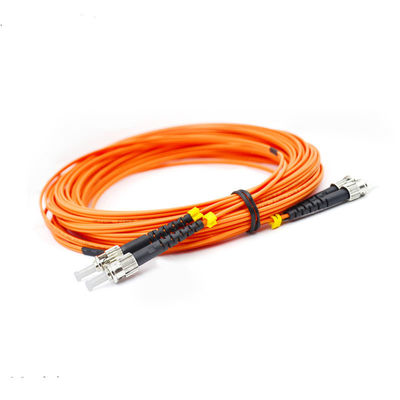 Het duplex Oranje UPC MultiMode 2m 3.0mm ST Koord van het Vezel Optische Flard