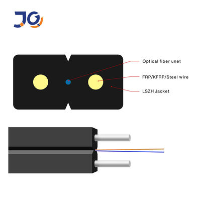 Enige Wijze 2km Fig. 8 FTTH-Kabel van de Vezel de Optische Daling