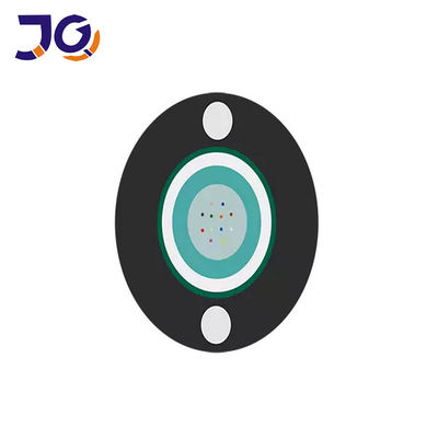 12Core openlucht 6.0mm GYFXTY Vlakke Vezel Optische Kabel