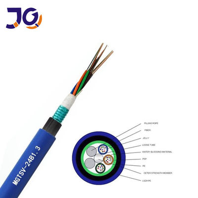 MGTSV LSZH Duct Fiber Optic Cable 2 48 Core High Density Mining Communication Network