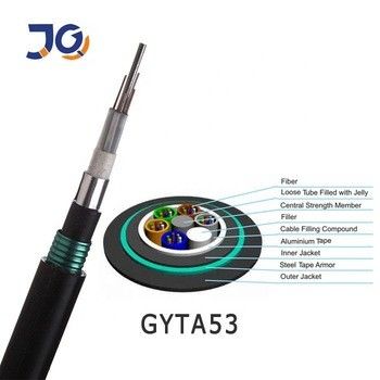 GYTA53 Glasvezelkabel 48 96 Kern Aluminium Gepantserde rechtstreekse begrafnisleiding