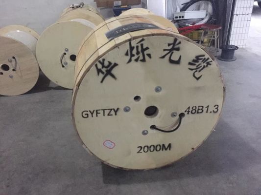 De lucht Zelfstandige Optische Kabel GYTC8S van de 48 Kern Openluchtvezel