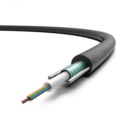 Zwarte GYXTW 12 Optische Kabel van de Kerneng652 de Luchtvezel