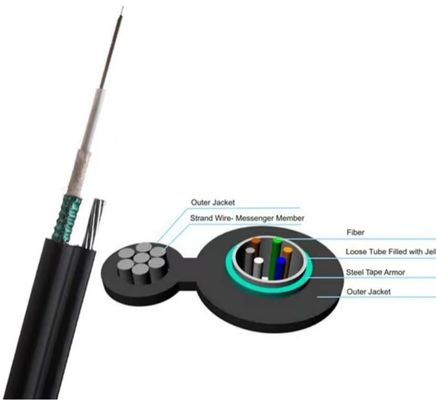 HDPE Jasje 4 Optisch de Kabelfig. Acht GYXTC8S van de Kern Luchtvezel