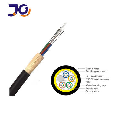 De Vezel Optische Kabel 96 van de water Bestand Losse Buis ADSS Kern 144
