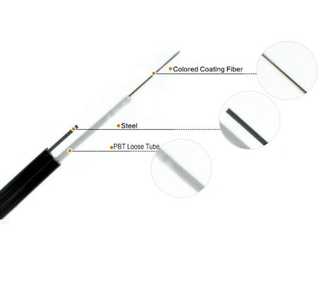48 Kern Vastgelopen Figuur 8 van de Staaldraad PE van de Vezelkabel Jasje