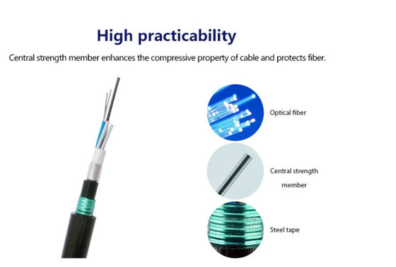 Dubbel Optisch Bestand de Kabel Direct Begraven Water van de Schedegyta53 Ondergronds Vezel