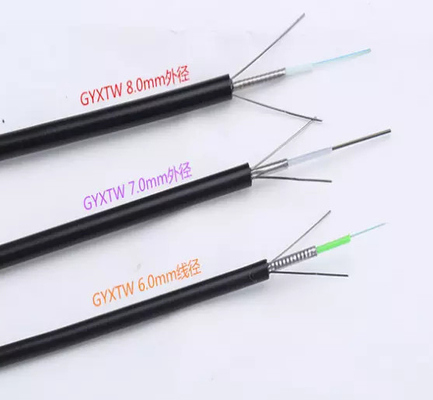 Gepantserd Enig Jasje 12 van GYXTW G652D de Optische Kabel van de Kernvezel Openlucht