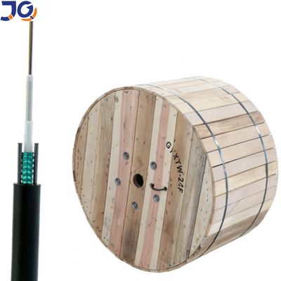 4 6 8 12 24 Core GYXTW Single-mode Outdoor Fiber Optic Cable Stalen band Gepantserde parallelle stalen draad