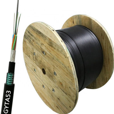 Kabel van de 84 96 144 Kernen de Gepantserde Optische Vezel GYTA53