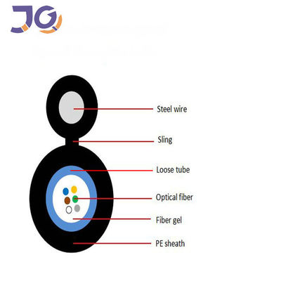 2-12 Core High Quality GYXTC8Y Outdoor Figuur 8 Glasvezelkabel voor telecommunicatie