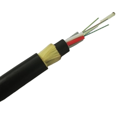 Zelfstandige ADSS Al Diëlektrische Vezel Optische Kabel 8 12 24 48 Kernenspanwijdte 100m 200m