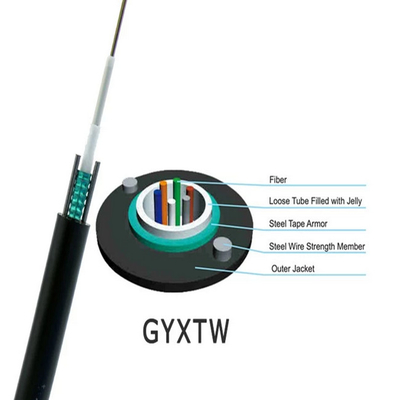 1310nm openluchtvezel Optische Kabel 4 6 8 12 Kernen GYXTW